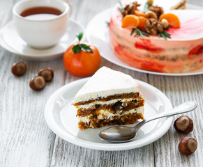 Sweet carrot cake