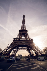 Beautiful photo of the Eiffel tower in Paris