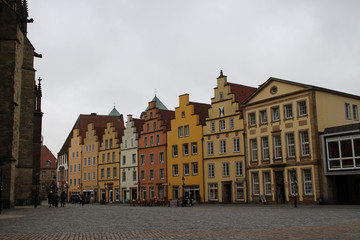 Fototapeta na wymiar Giebelhäuser in Osnabrück