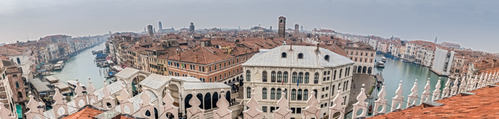 Canal Grande panorama, Venice, capital of the Veneto region, a UNESCO World Heritage Site, northeastern Italy