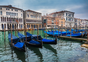 Obraz na płótnie Canvas Canal Grande, Venice, capital of the Veneto region, a UNESCO World Heritage Site, northeastern Italy
