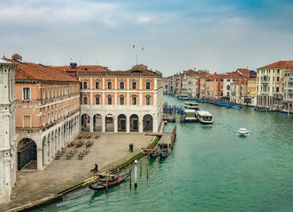 Canal Grande, Venice, capital of the Veneto region, a UNESCO World Heritage Site, northeastern Italy
