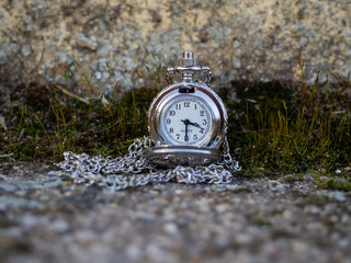 Antique chain watch plated