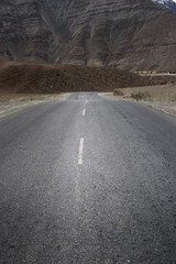 Mountain hill with cloudy day in Leh ladakh
