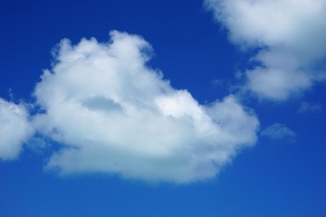 Clouds and skies in the summer.