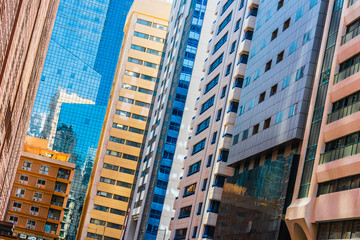Obraz premium Modern architecture of downtown Abu Dhabi, UAE