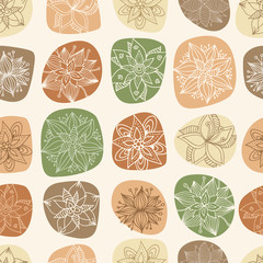 Floral pattern. Flowers in color spots