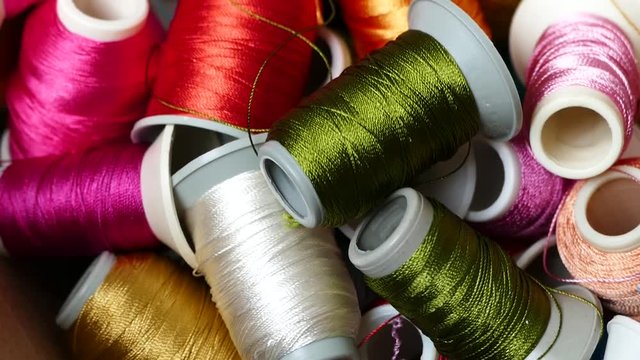 colored handwork ropes, in a box,