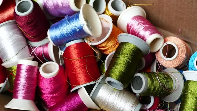 colored handwork ropes, in a box,