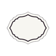 elegant frame isolated icon