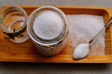 Xylitol from birch sugar - substitute white sugar - produkt used in the food industry - an alternative 