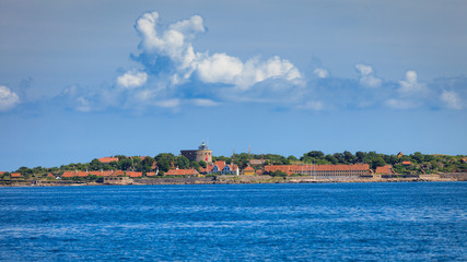 Fototapeta na wymiar fort christiansoe island bornholm denmark