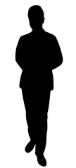 a man body silhouette vector