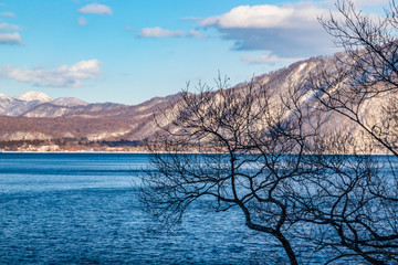 Akita Prefecture Towada Lake of the Super Moon