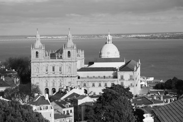 Fototapeta na wymiar Famous Church of St. Vicent in Lisbon Portugal 