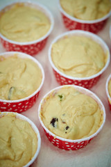 Cupcake dough, making cupcake 