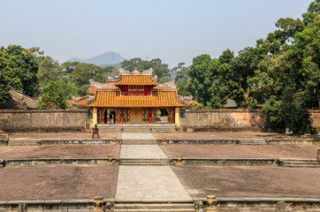 Forbidden City, the gates to the palace complex, Hue, Vietnam