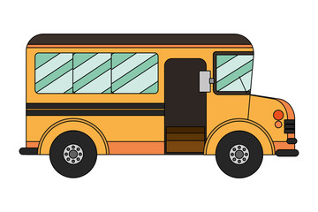 school bus cartoon © Stockgiu