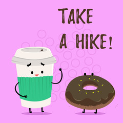 Handwriting text writing Take A Hike. Concept meaning Go on an adventure activity backpacking living in nature