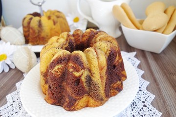 The traditional cake for Easter. Sweet easter cake,  easter concept