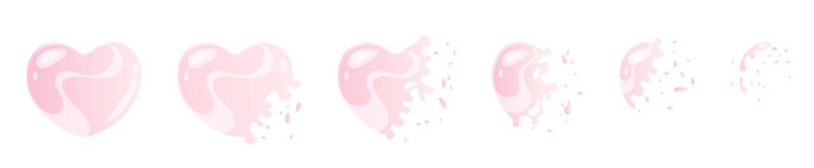 pink bubble burst sprites