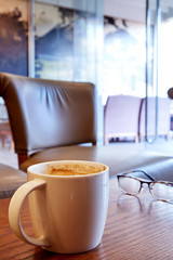 Hot coffee in the morning