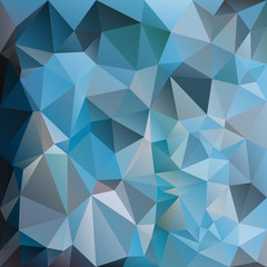 Obraz premium vector abstract irregular polygon square background - triangle low poly pattern - cold blue teal gray color