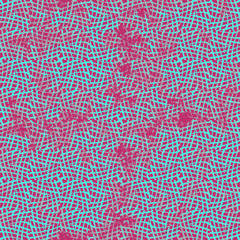 Fototapeta premium Seamless abstract pattern. Texture in red and turquoise colors.
