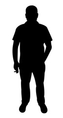 a man body silhouette vector