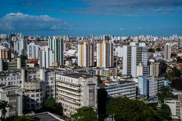 Obraz premium View of central Salvador, a modern city full of skyscrapers, Salvador, Bahia, Brazil