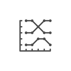 Graph line icon