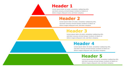 Pyramid infographic chart