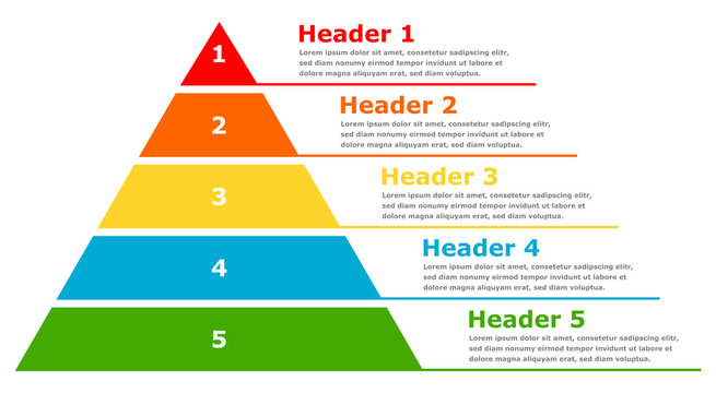 Pyramid infographic chart
