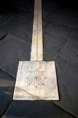 sundial in italian city of Bergamo