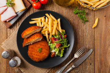 Cordon blue with fires.