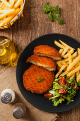 Cordon blue with fires.