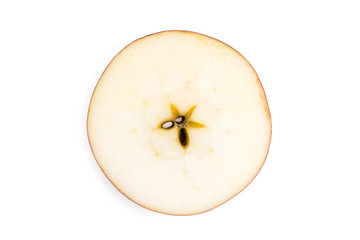 Cut of apple