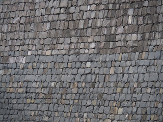Mauer aus Lavastein