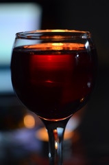 glass of red wine