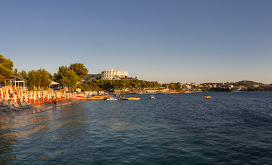 Beautiful beach for a holiday in Albania. Ionian Sea