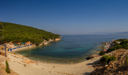 Obraz premium Beautiful beach for a holiday in Albania. Ionian Sea