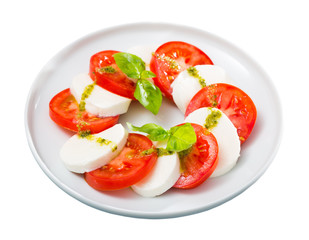 Fresh italian caprese salad