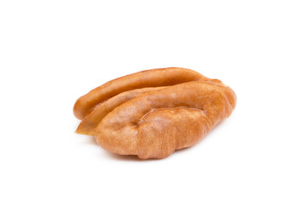 Fresh pecan nuts isolated on a white background