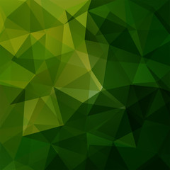 Green polygonal vector background. Can be used in cover design, book design, website background. Vector illustration