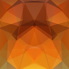 Abstract background consisting of orange, brown triangles. Geometric design for business presentations or web template banner flyer. Vector illustration