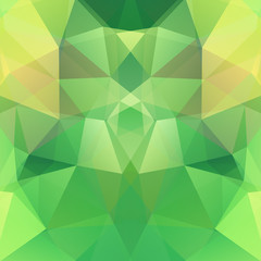 Fototapeta na wymiar Abstract background consisting of yellow, green triangles. Geometric design for business presentations or web template banner flyer. Vector illustration