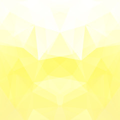 Fototapeta na wymiar Abstract background consisting of yellow, white triangles. Geometric design for business presentations or web template banner flyer. Vector illustration