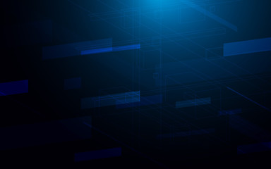 Abstract geometric futuristic digital technology concept background