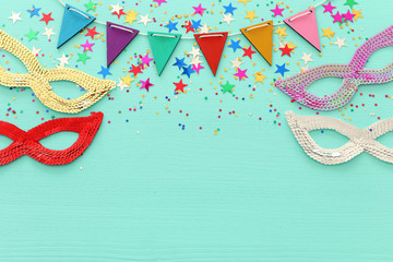 Purim festival celebration concept (jewish carnival holiday)