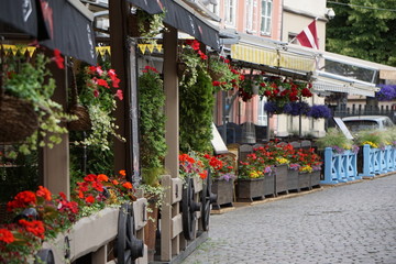 Street cafés in Riga